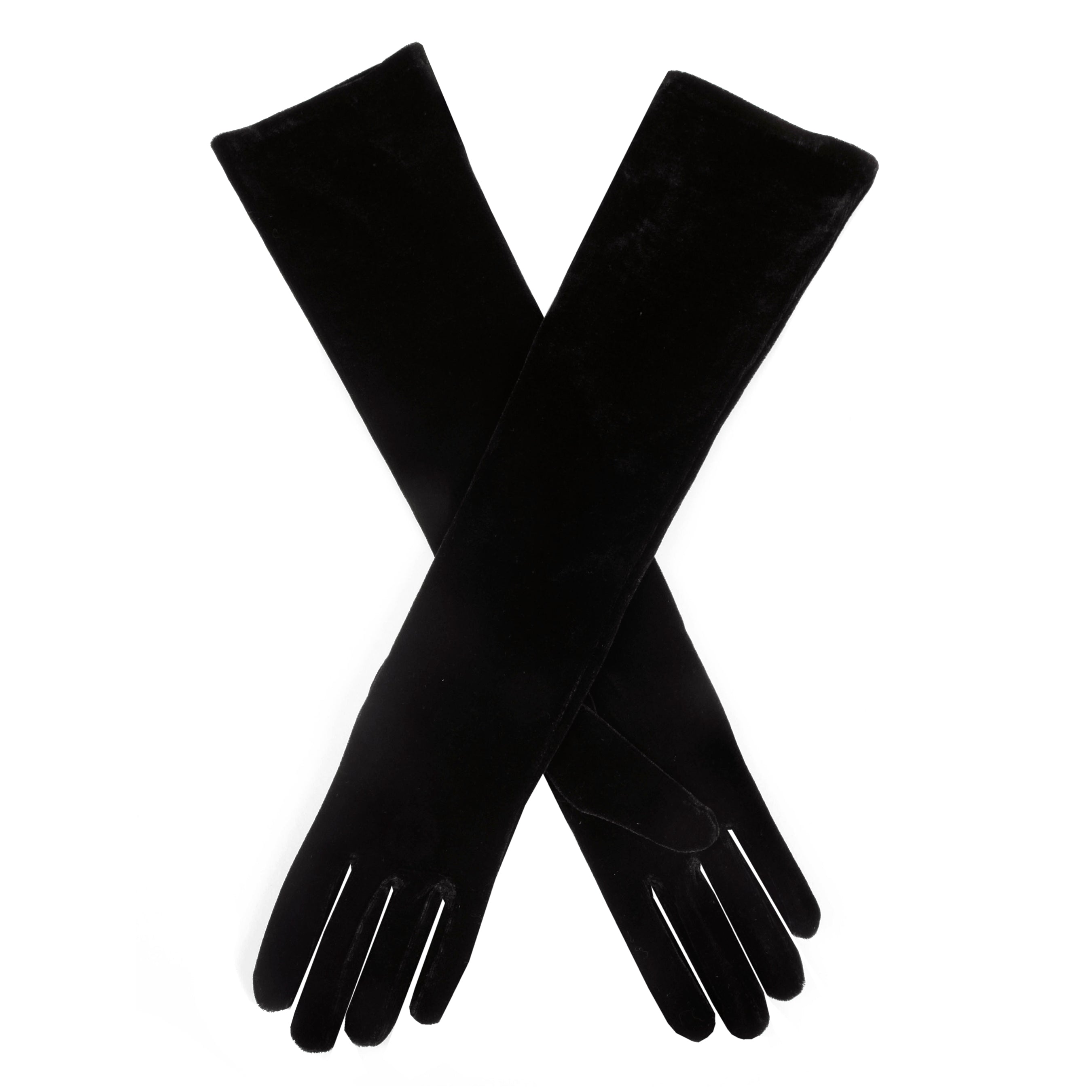 Gants de mode en velours (Noir)