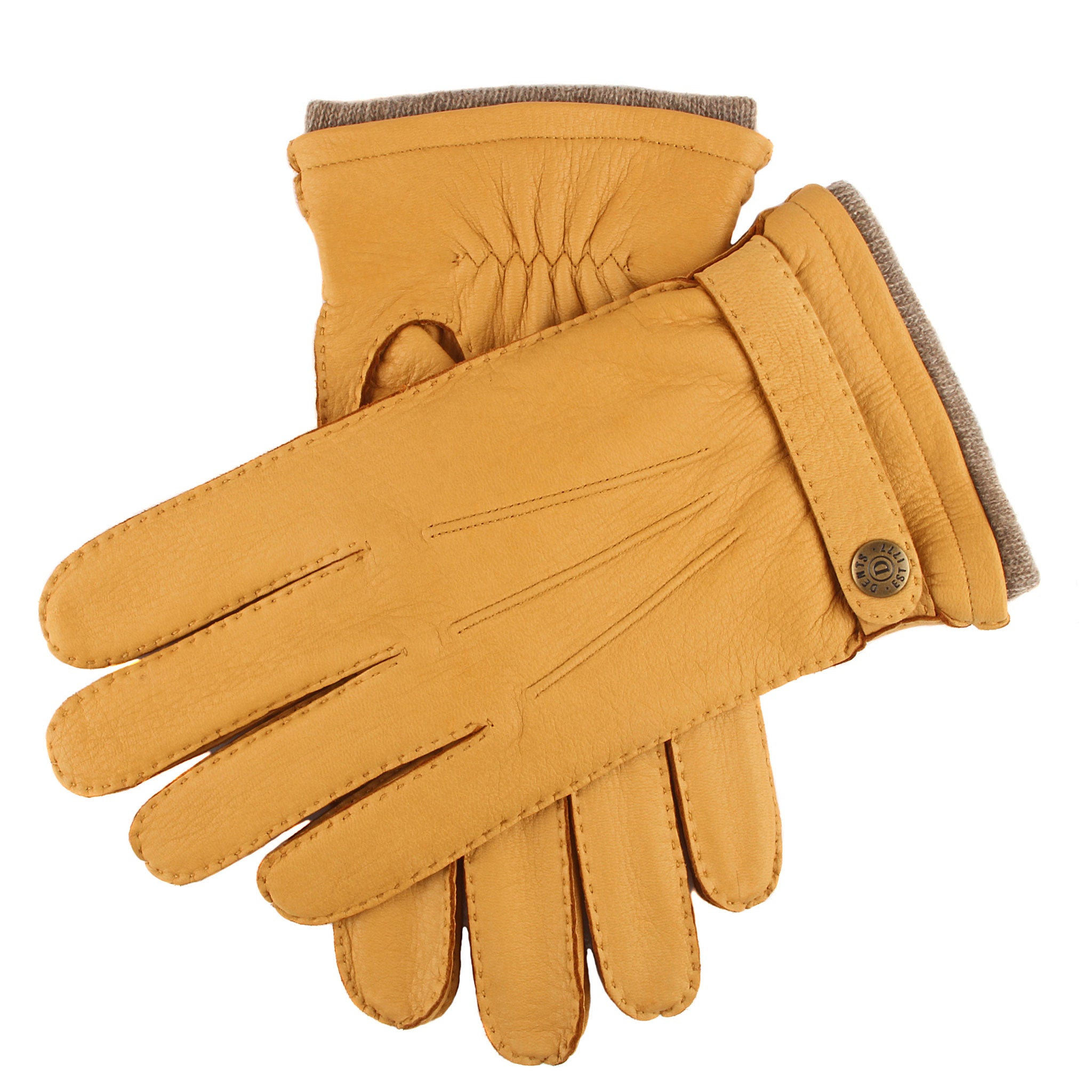 Gloucester Gants en cuir line Deerskin pour hommes MISUMI Dents Dents