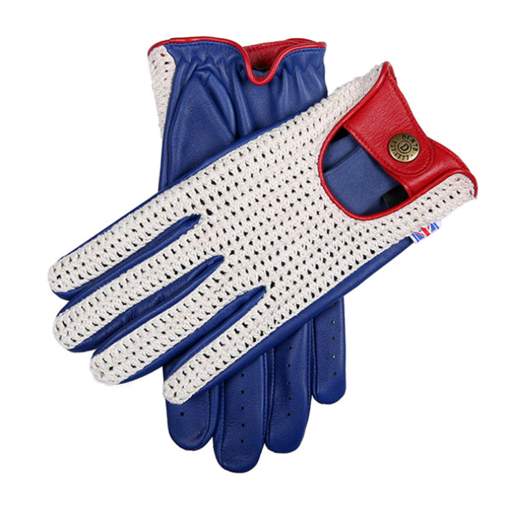 Gants De Conduite En Cuir Pour Homme Style Rétro - Taille L, Couleur Bordeaux, Sans Doublure