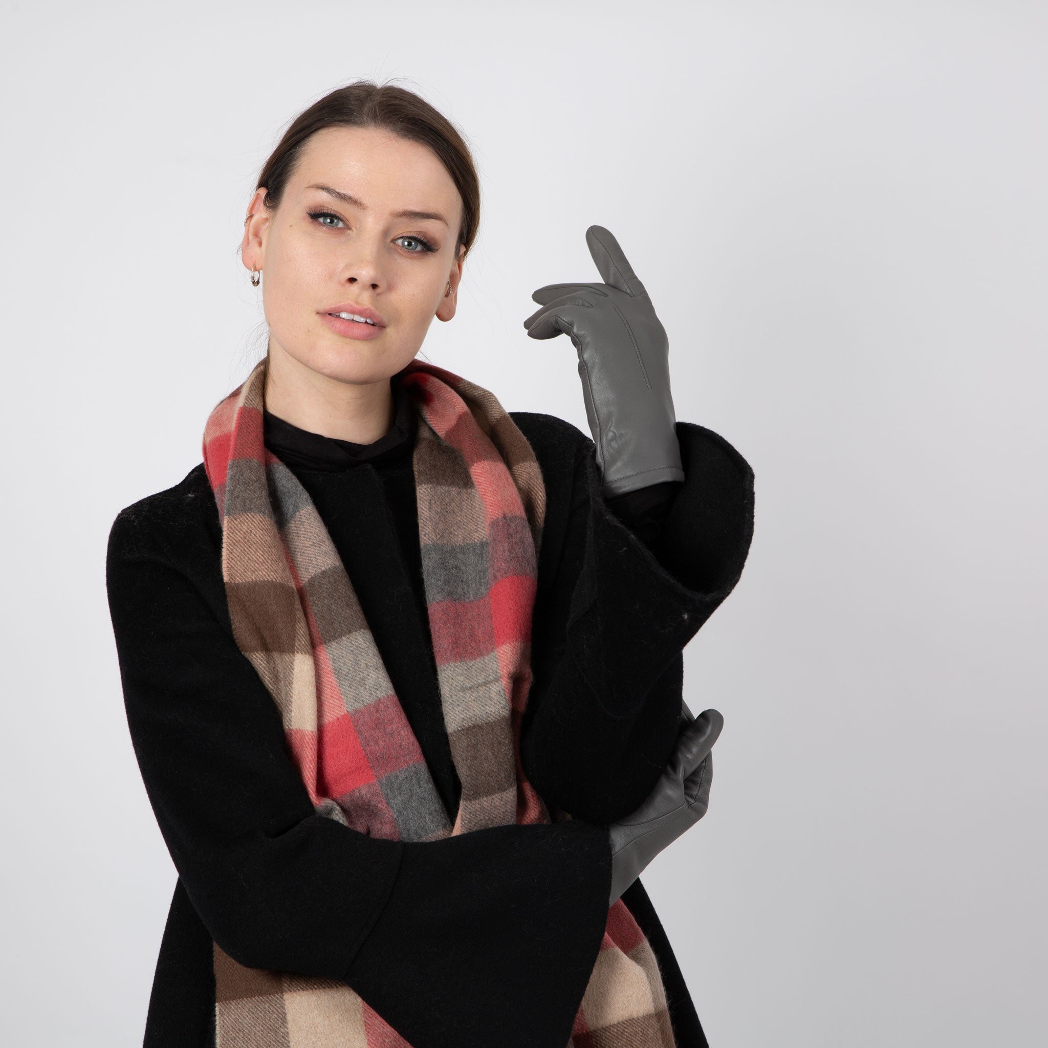 Unisex Luxury Plaid Check Cashmere Scarf | Dents