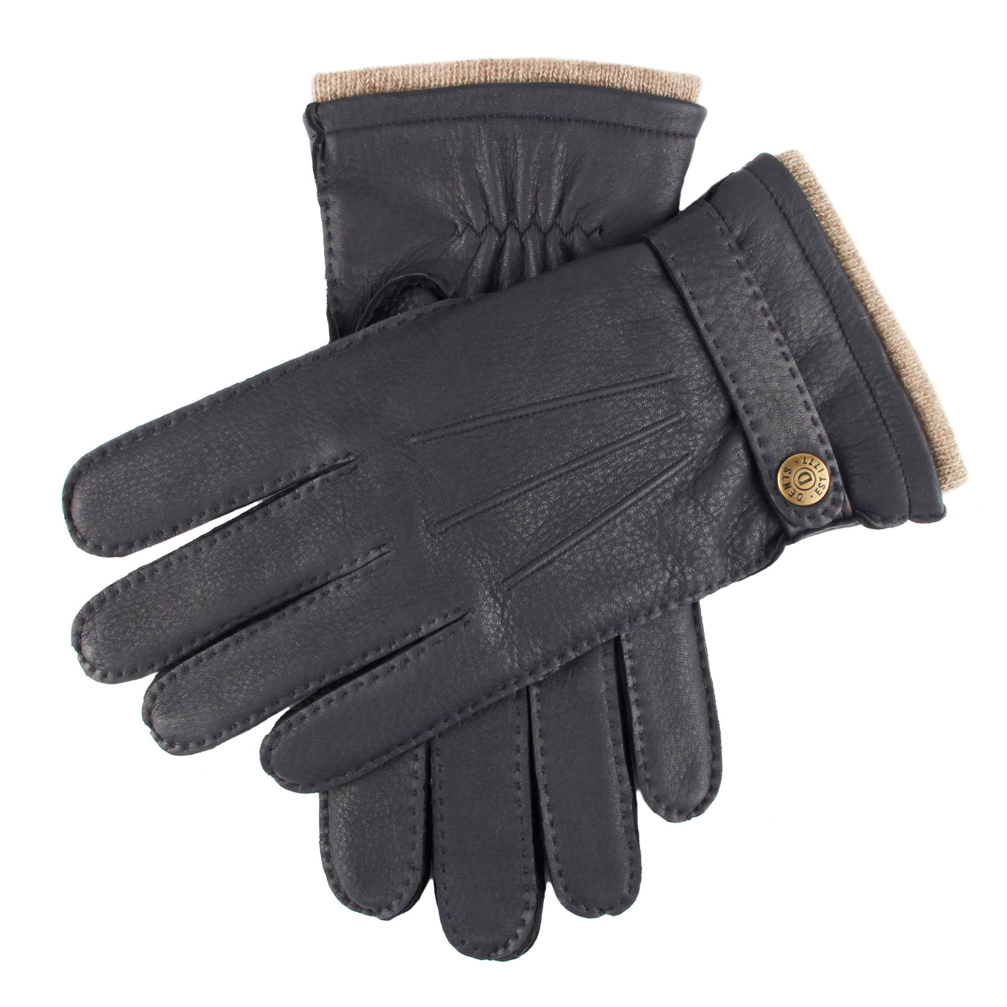 Gloucester Gants en cuir line Deerskin pour hommes MISUMI Dents Dents