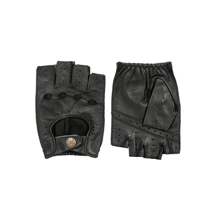 Snetterton Men's Fingerless Leather Driving Gloves Dents