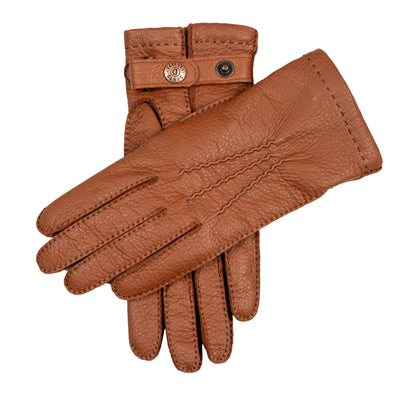 Gants En Peau De Cerf Pour Hommes | Gants En Cuir Marron | Doublé