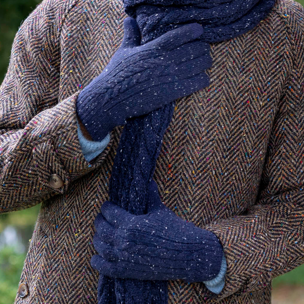TAGVO Gants Tactiles Hiver pour Homme Femme, Gants Tricotés Chauds Doux Elastique pour Camping/Randonnée/Activités de Plein Air en Printemps, Gants à Ecran Tactile pour Smartphones Tablettes