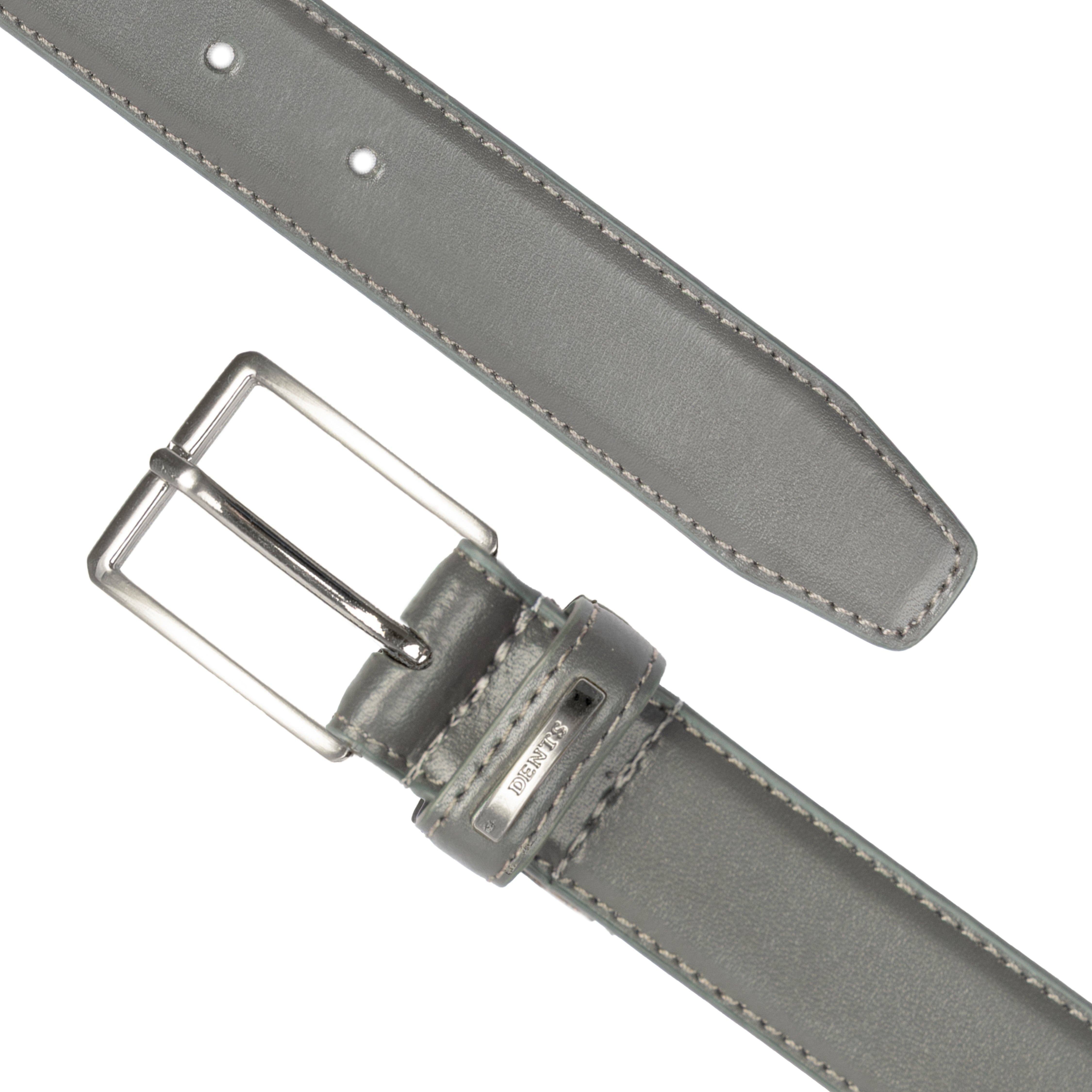 Ceinture En Cuir Véritable Chico's - Marron - Largeur Moyenne (1,5 Pouces) Avec Boucle Métal Lourd Et Bande Extensible - Taille 38