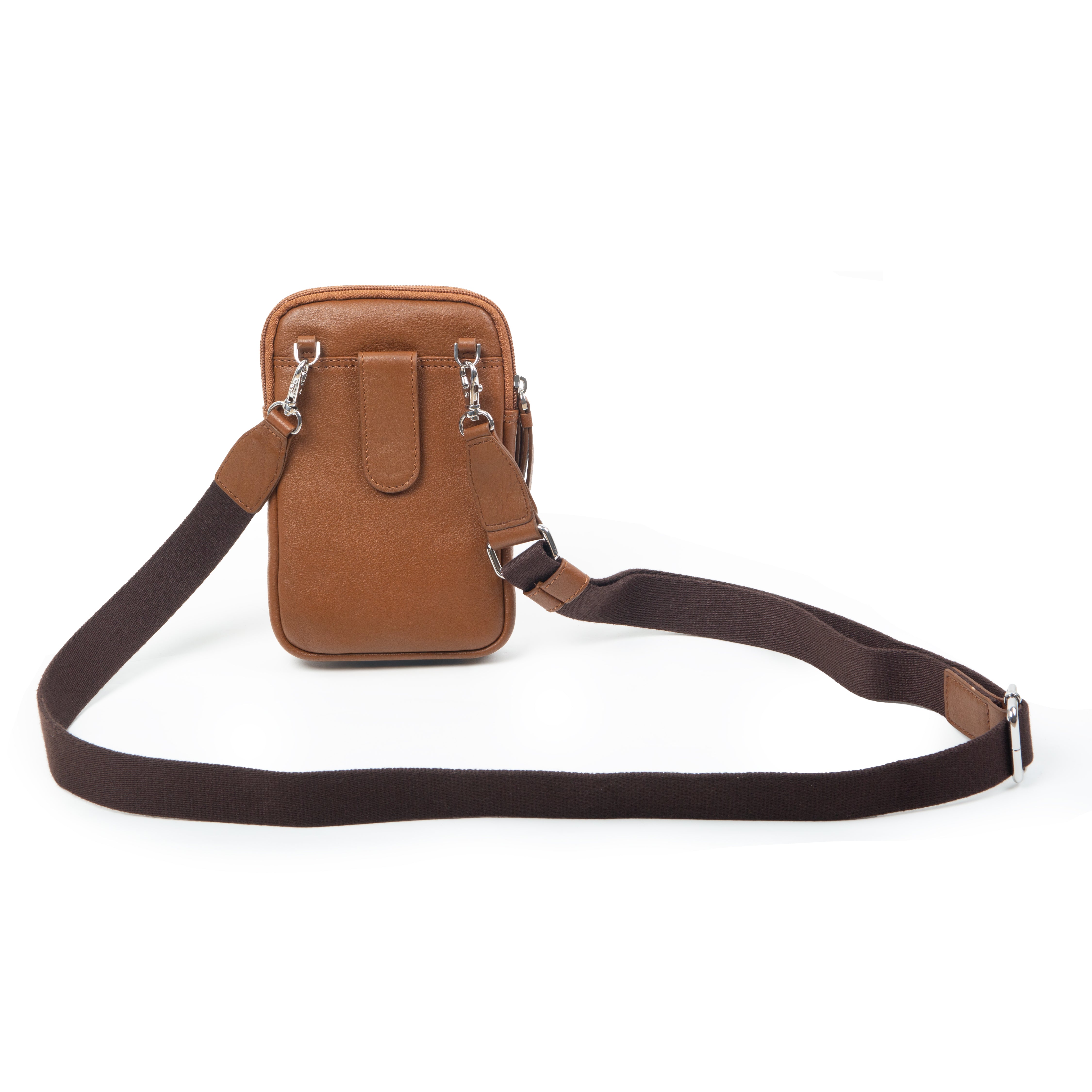 Sac Bandoulière Homme Cross - Marron - Pour Téléphone Et Voyage - NEUF