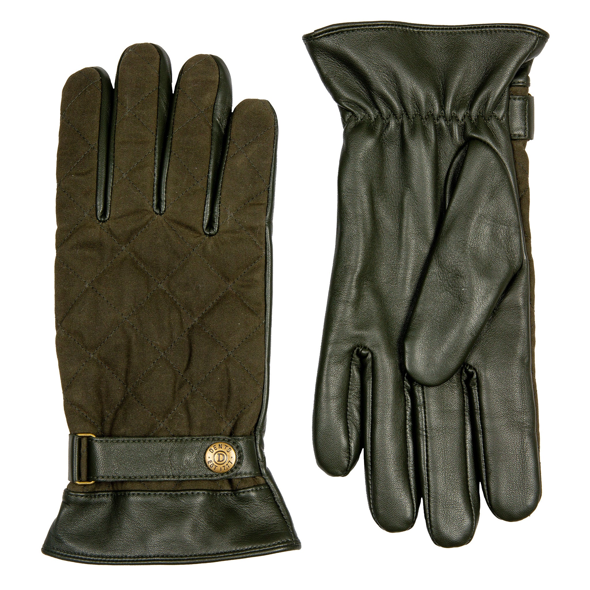 Gants Cuir Tactiles Marron – Taille M – DENTS 1777 – Neuf Avec étiquettes