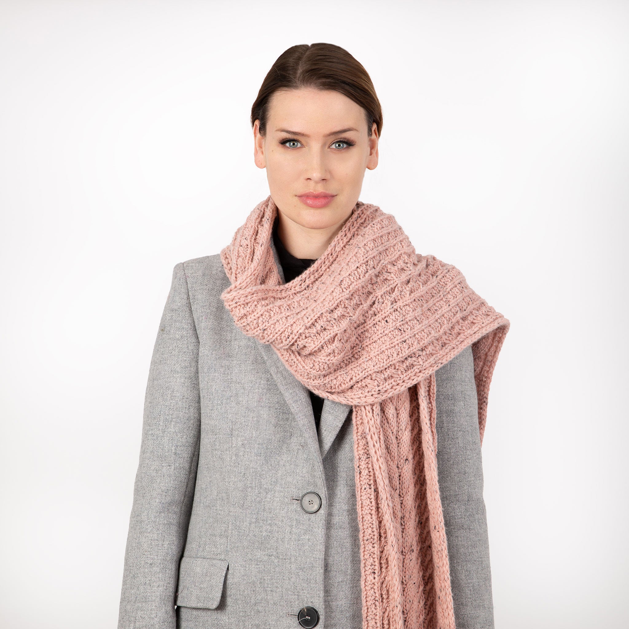 Écharpe Tricotée Solide à Suspendre Aux Oreilles Pour Femme Chaude Hiver Écharpe Tricotée Solide à Suspendre Aux Oreilles Pour Femme Chaude Hiver