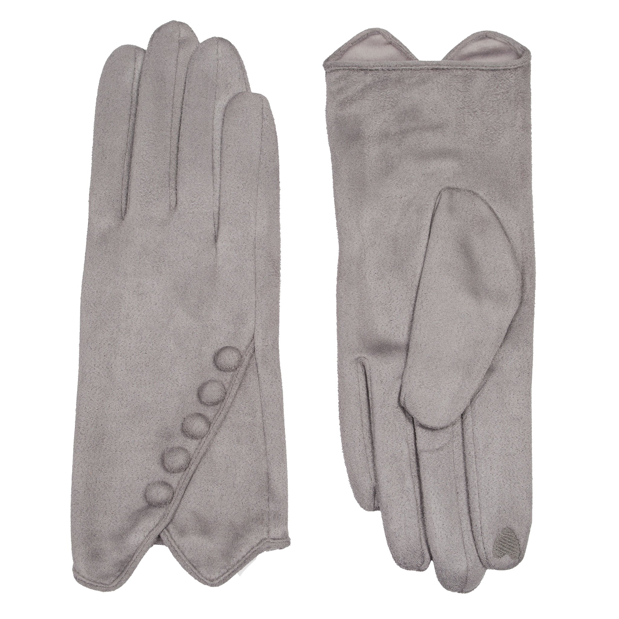 Gants En Cuir Suédé Gris Pour Homme - Taille 10.5, Doublés, Sans Marque, Occasion Très Bon état