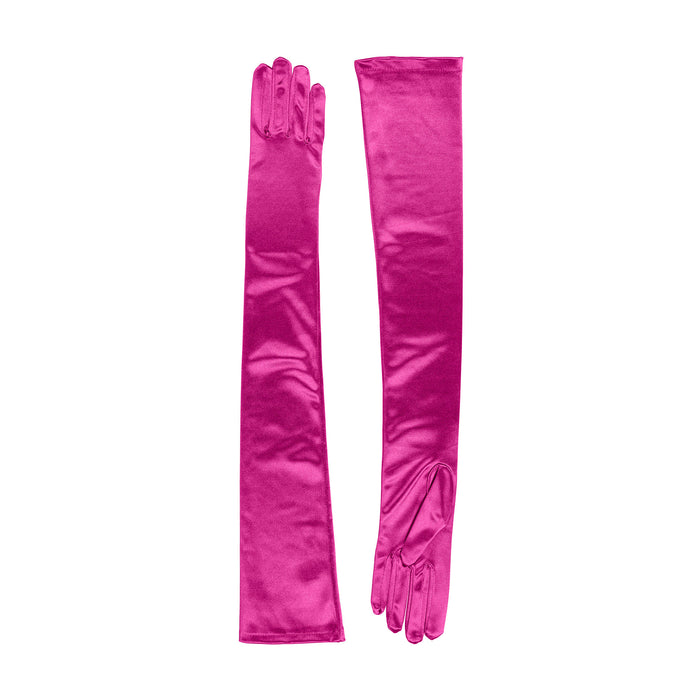 Gants longs krautwear® de soirée/mariage en satin pour femme - Blanc Gants longs krautwear® de soirée/mariage en satin pour femme - Blanc