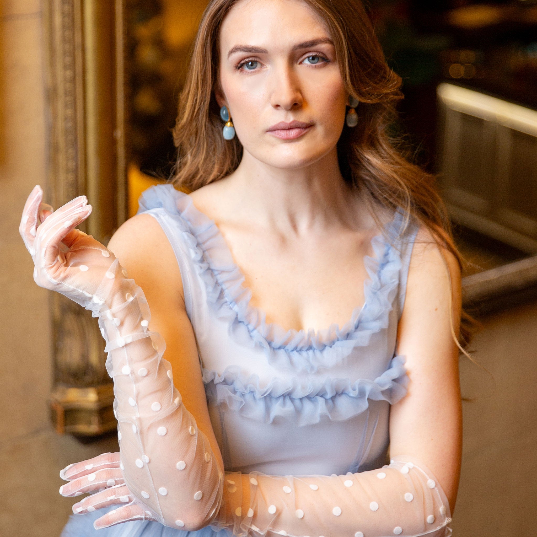 IAMZHL Gants Longs En Dentelle Sexy Longueur Du Coude D'hiver Gants à