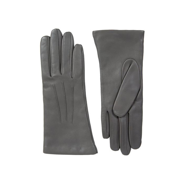 Gants Femme Gruppo Italiano – Taille 7.5 Cuir Marron Doublés Cachemire – Neuf
