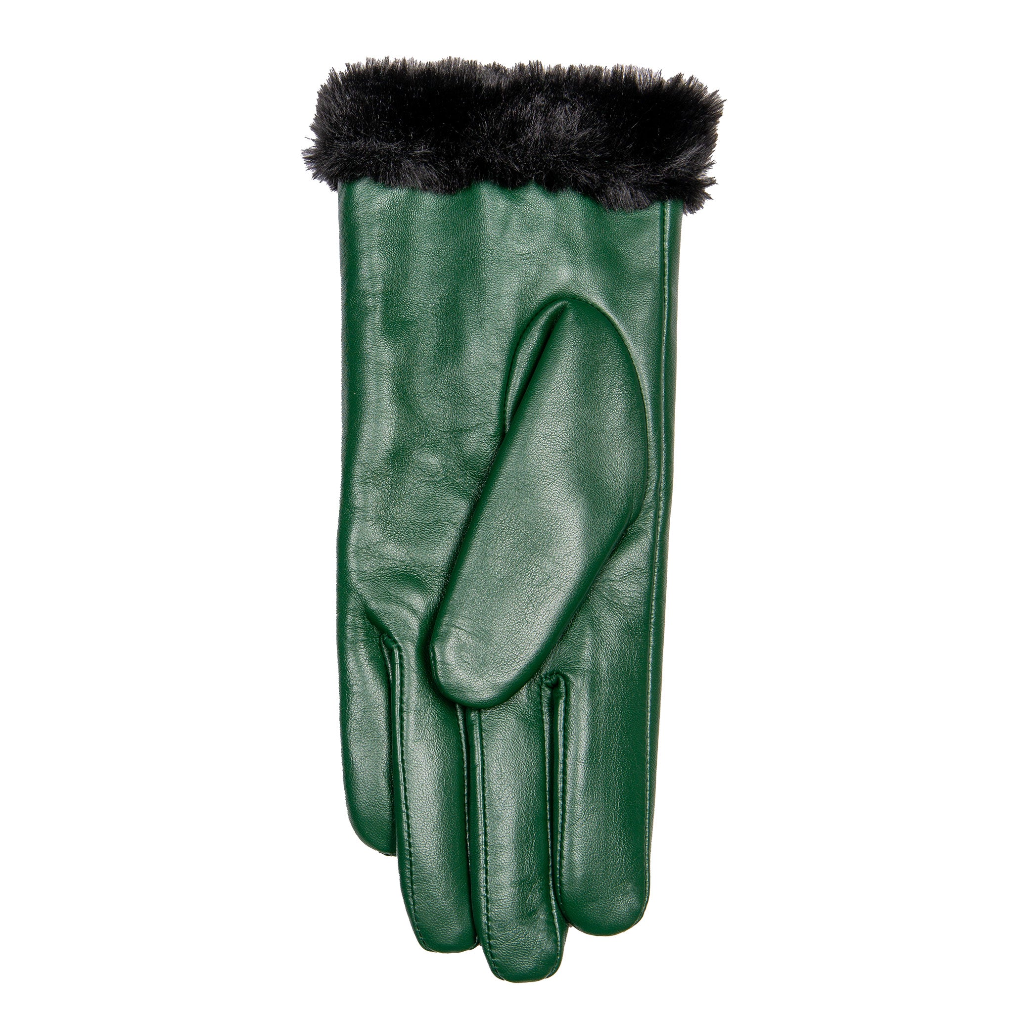Women's Touchscreen Lined Leather Gloves with Zip | Dents