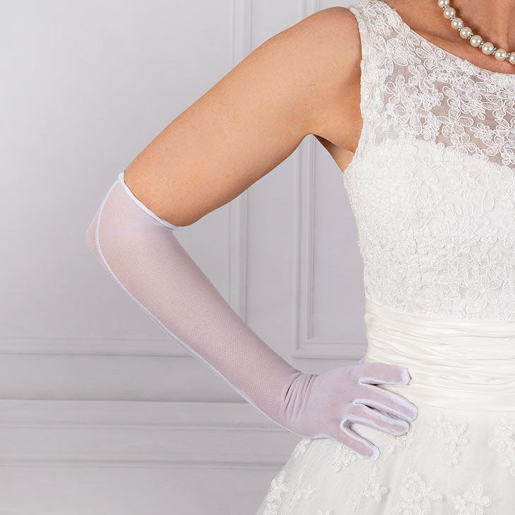 Gants Courts En Tulle Pour Femme - Accessoires Élégants Mariage Et Soirée