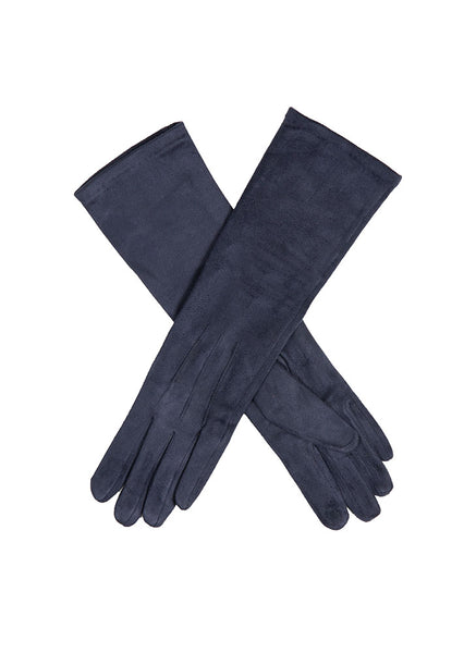 Gants longs velours blanc